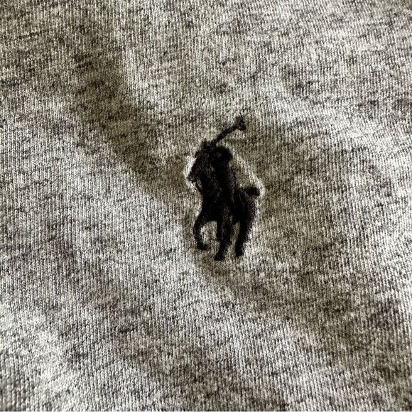 Ralph Lauren Gray Slim Fit Long Sleeve Tee with Embroidered Logo M - Picture 6 of 7